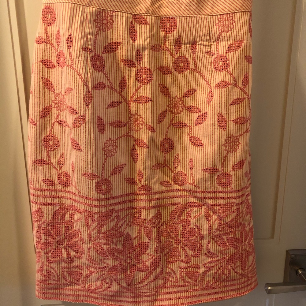 Kay Unger pink and cream sundress - Picture 2 of 3